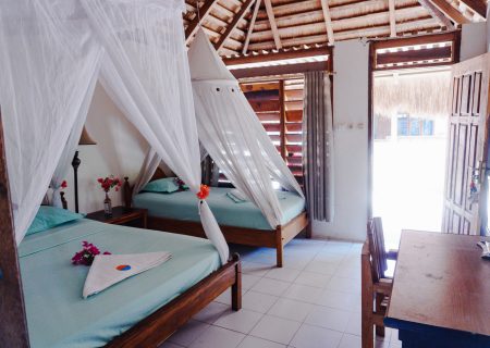 Bedroom bungalow room resort anugerah rote island nemberala indonesia