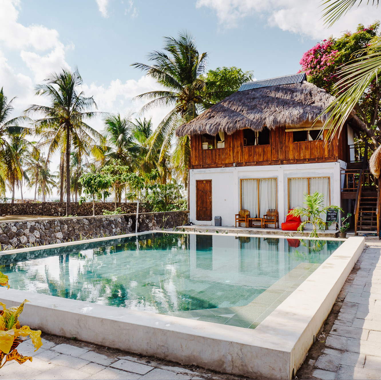 swimmingpool resort anugerah hotel palmtree suite indonesia rote island nemberala besialu